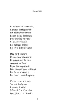 En vers pour le dire