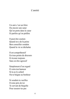 En vers pour le dire