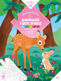 Coloriages mystères - animaux tout doux