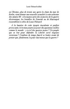 Louis Thénard soldat