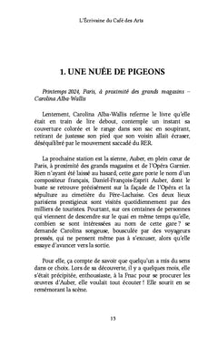 L'Écrivaine du Café des Arts