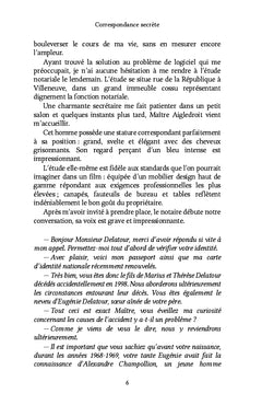 Correspondance secrète