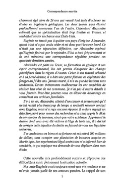 Correspondance secrète