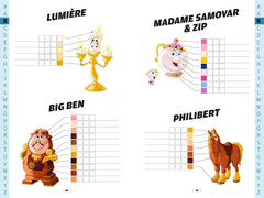 Coloriages mystères - Livre compagnon - Nuancier des personnages Disney
