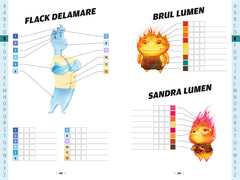Coloriages mystères - Livre compagnon - Nuancier des personnages Disney