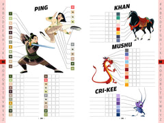 Coloriages mystères - Livre compagnon - Nuancier des personnages Disney