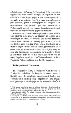 Éclats d'ethnographie