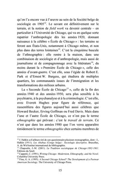 Éclats d'ethnographie