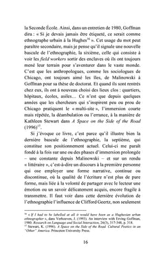 Éclats d'ethnographie