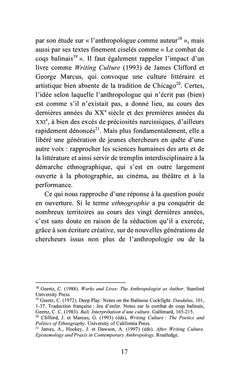 Éclats d'ethnographie