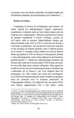 Éclats d'ethnographie
