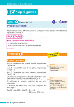 Annales Bac Maths Term. 2026 - Corrigé
