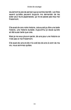 Actes de courage