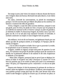 Dans l'Ombre du Mâle