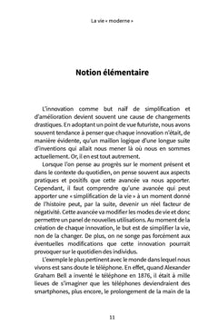 La vie « moderne »