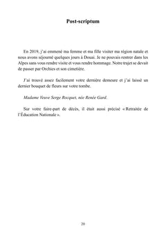 Chère Madame Rocquet... et autres nouvelles