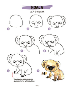 J'apprends à dessiner des animaux kawaï