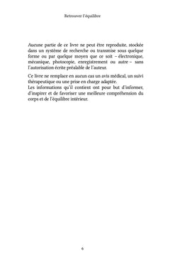 Retrouver l'équilibre
