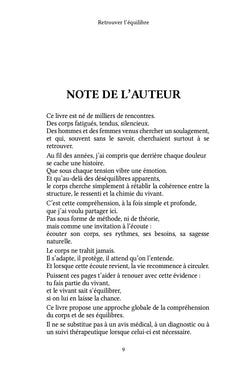 Retrouver l'équilibre