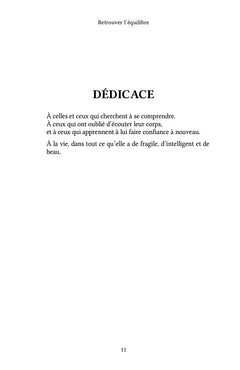 Retrouver l'équilibre