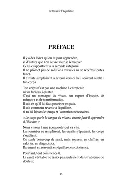 Retrouver l'équilibre