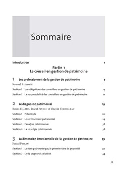 Gestion de patrimoine - 2026-2027