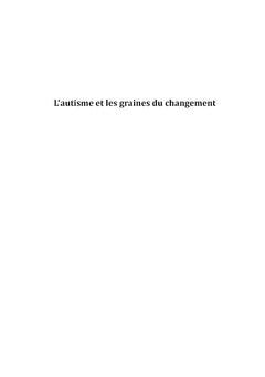 L'autisme et les graines du changement
