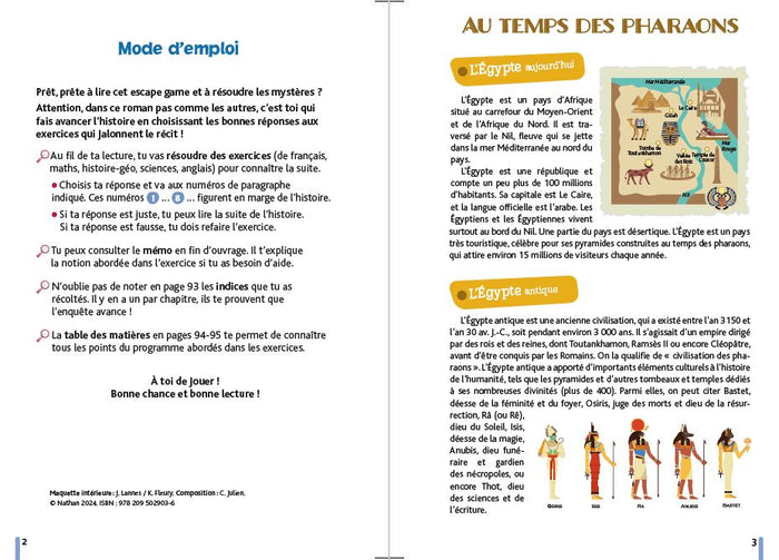 L'Enigme des vacances Escape game de la 5e à la 4e - Dans le secret de la pyramide