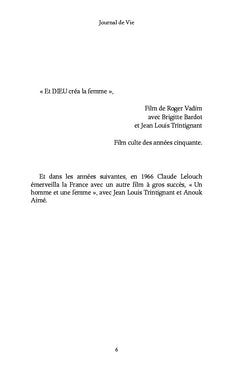 Journal de Vie