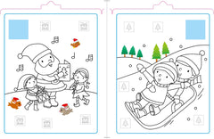Coller et colorier : Noël