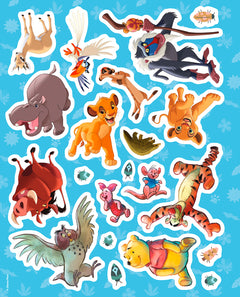 DISNEY - Mes Stickers de rêve - Le tour du monde des animaux