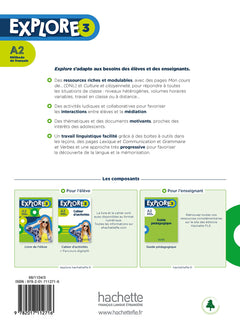 Explore 3 - Livre de l'élève (A2)