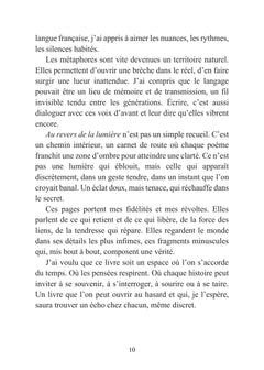 Au revers de la lumière