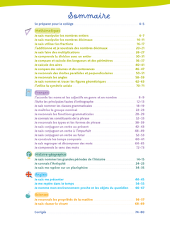 Je me prépare pour la 6ème