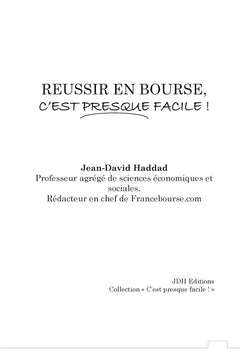 Réussir en bourse c'est presque facile