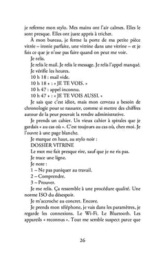 Calme en vitrine