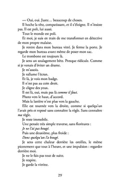 Calme en vitrine