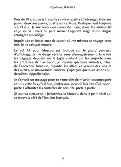 (Équilibres) fragiles