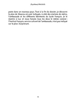 (Équilibres) fragiles