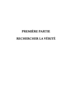 Au nom de la vérité