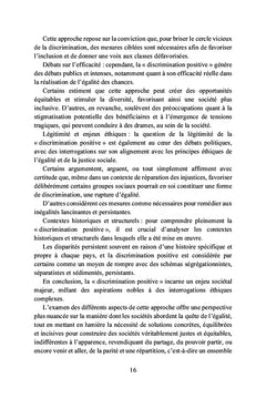 De la discrimination positive à la justice sociale