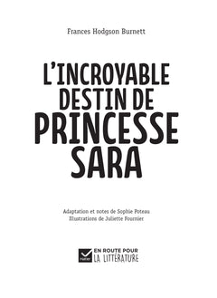 En route pour la littérature - Roman Cycle 3 - L'incroyable destin de Princesse Sara - Ed. 2026