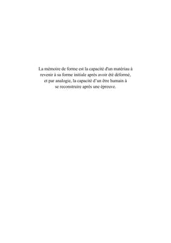 Mémoire de forme
