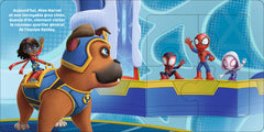 SPIDEY ET SES AMIS EXTRAORDINAIRES - Mon Premier Livre Puzzle - 4 pièces - Bienvenue au QG - MARVEL