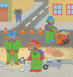 Je découvre les chantiers avec Petit Ours Brun - Premiers autocollants - Dès 3 ans