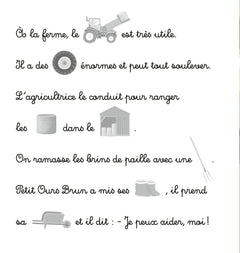 Je découvre la ferme avec Petit Ours Brun - Premiers autocollants - Dès 3 ans