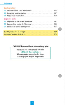 Objectif BAC 2027 Fiches détachables Français 1re générale