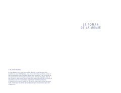 Le roman de la momie
