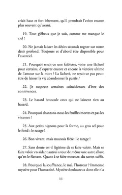 Petites pensées en passant