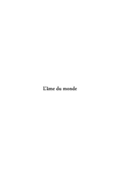 L'âme du monde